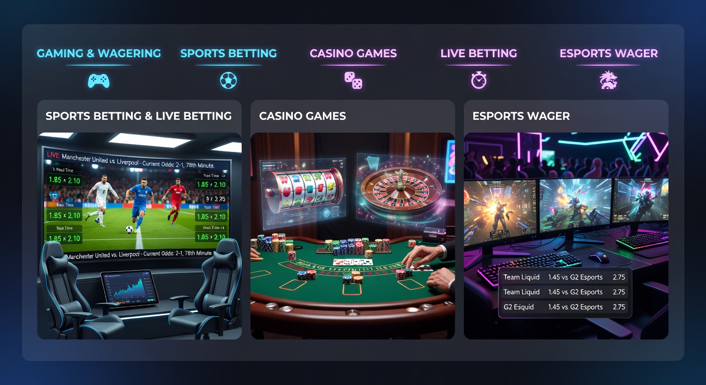 Vibrant slot machine jackpot explosion alongside live dealer tables and esports overlays, symbolizing casino innovation in April 2026