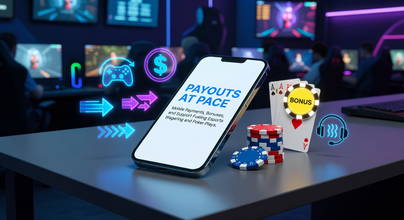Smartphone displaying instant mobile payout confirmation for an esports betting win, with app notifications and transaction details visible
