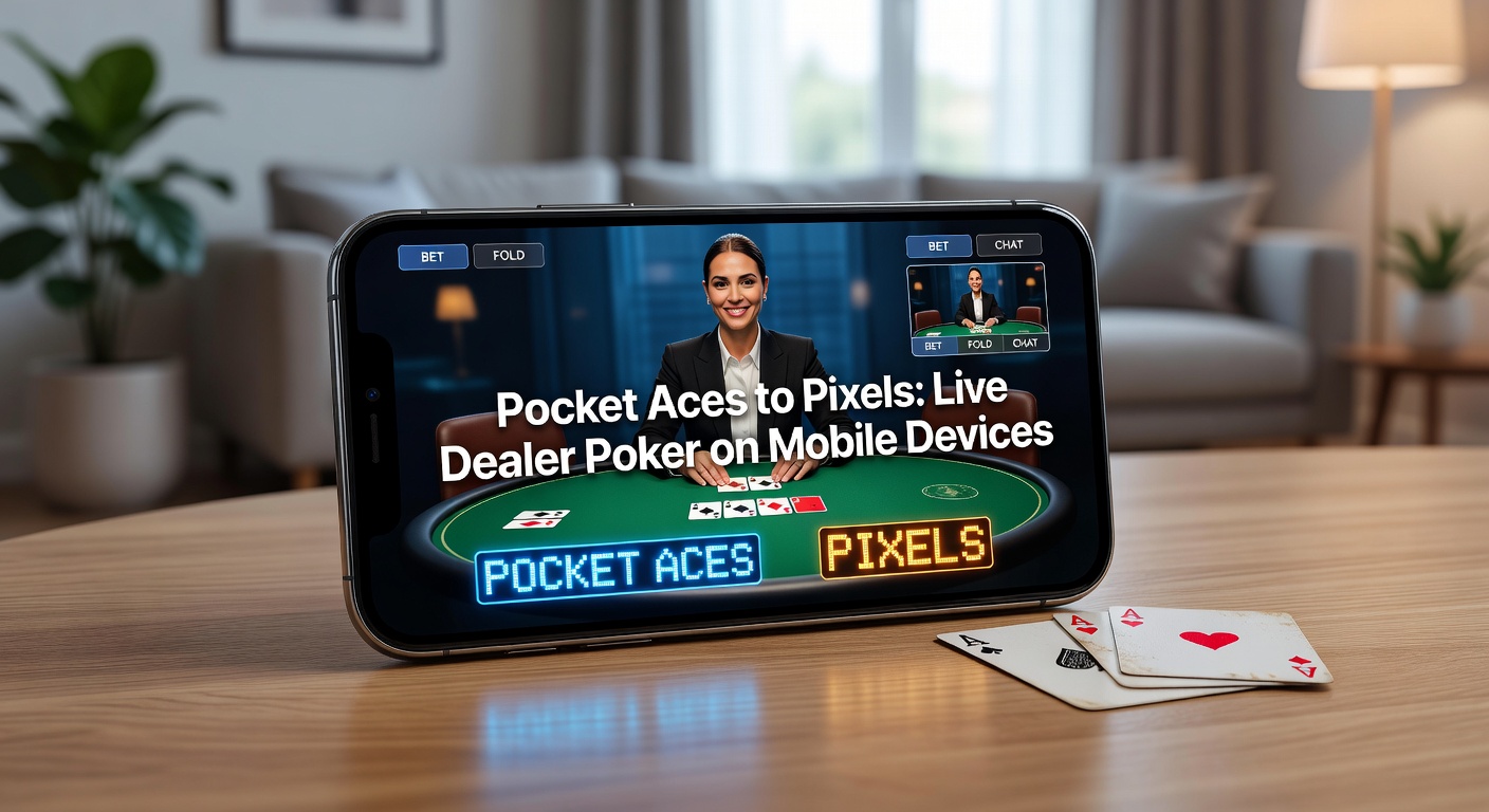Close-up of a dealer's hands shuffling a deck of poker cards on a professional live casino table, with mobile devices in the foreground showing the streamed action